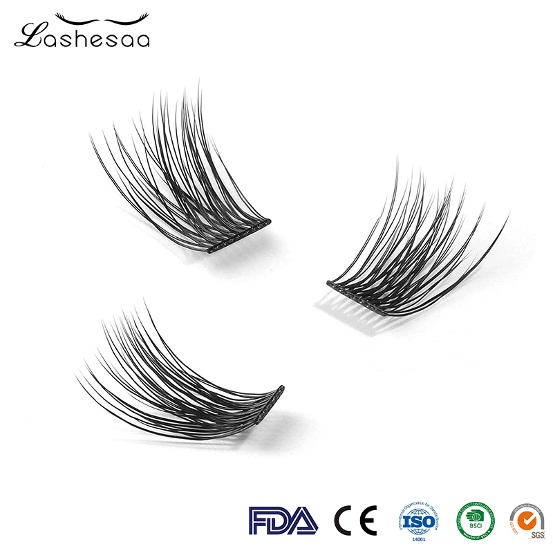 Mengfan China Mink Extensions Suppliers Premade Fans Made Black Customized 3D 4D 5D 6D 10d Volume Fans Eyelash Extensions Band Cluster Individual Lashes