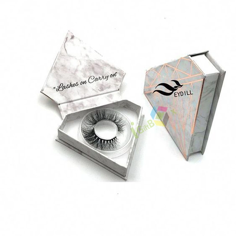 Fashionable Custom Logo Small Beauty Cosmetic Box False Eyelash Packaging Box