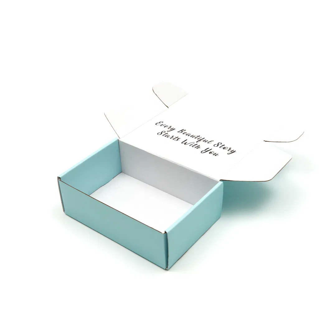 Eyelashes Packaging Kraft Box Corrugated Paper Mailer Printing Shipping Packaging Card Box