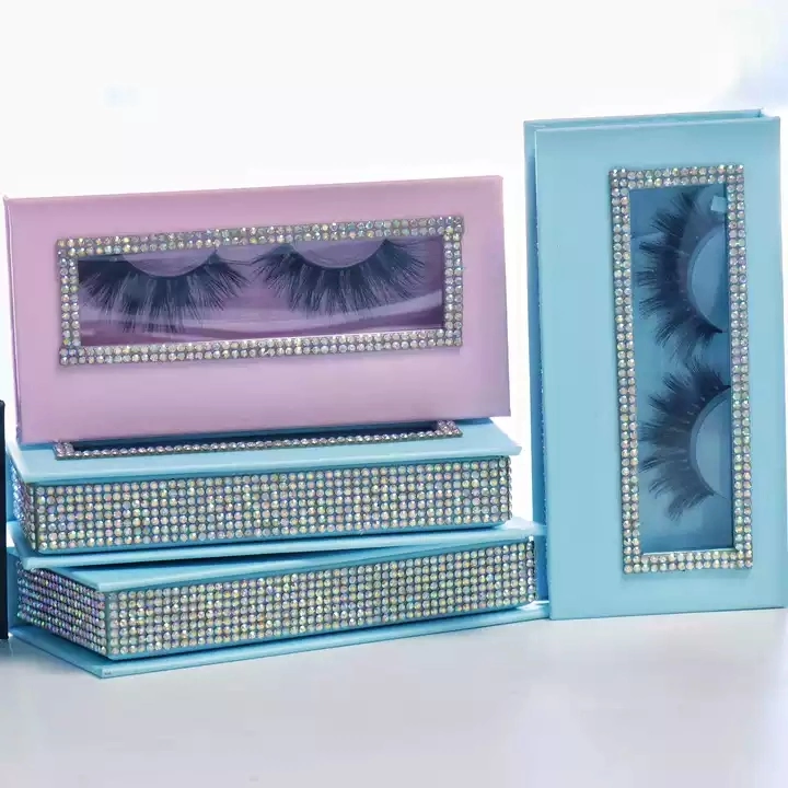 Customized Logo High Quality Paper Eyelashes Packaging Box with Clear Window